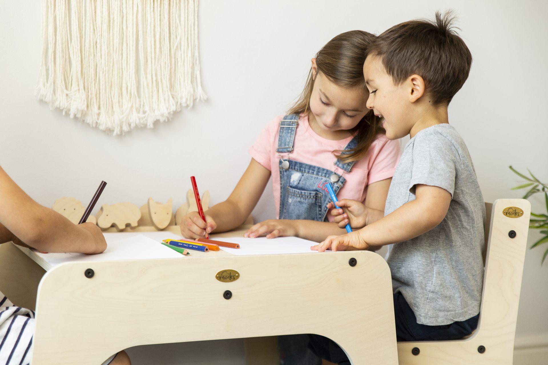 Kids Playing At Moiks Table And Chair Set Kids Playing At Moiks Table And Chair Set